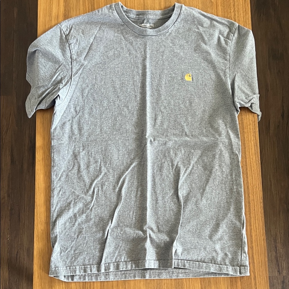 Carhartt Heather Gray Short-Sleeve Logo Pocket Tee